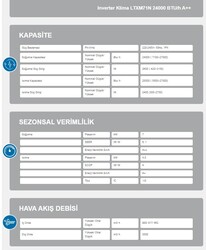AIRFEL R32 (24BTU) INVERTER DUVAR TİPİ SPLİT KLİMA (TR.LTXM71N.01) - Thumbnail