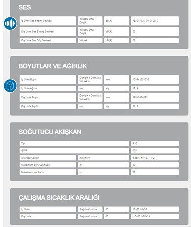 AIRFEL VISTA 24 BTU DUVAR TİPİ SPLİT KLİMA (TR.LTXP71A.01)