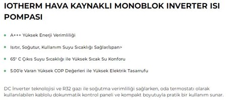 BAYMAK IOTHERM ISI POMP. 100 M/P MONOBLOCK (1 FAZ) (100023200)