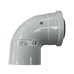 BUDERUS - BUDERUS/BOSCH BACA DİRSEĞİ 90 YOĞUŞMALI 60/100