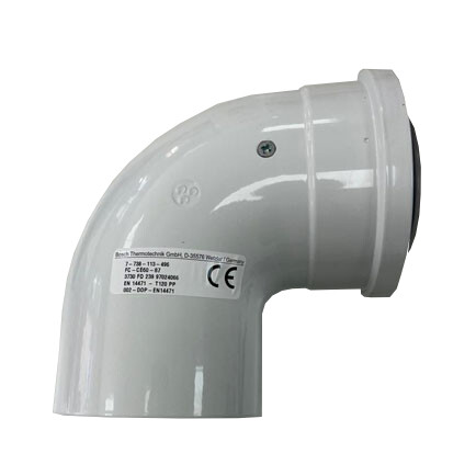 BUDERUS/BOSCH BACA DİRSEĞİ 90 YOĞUŞMALI 60/100