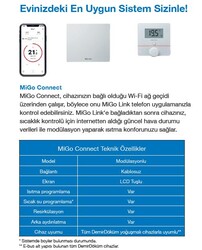 D.D. 8000027939 MİGO CONNECT KABLOSUZ LCD TUŞLU ODA TERMOSTADI - Thumbnail