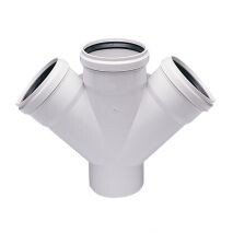 KALDE - KALDE - 110X50 45 ÇİFT ÇATAL PVC-U 3.2 ATIK SU